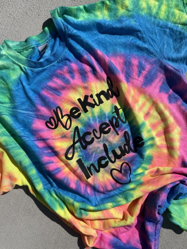 Adult Neon "Be Kind, Accept, Include" Short Sleeve T-shirt