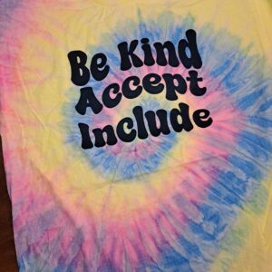 NEW Adult "Be Kind, Accept, Include" T-shirt