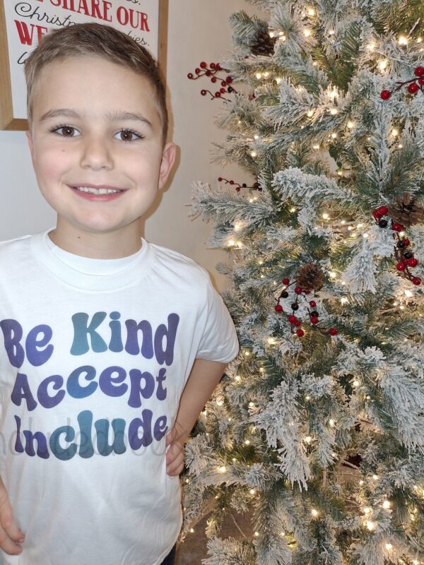 Youth "Be Kind, Accept, Include" Short Sleeve T-shirt - Image 2